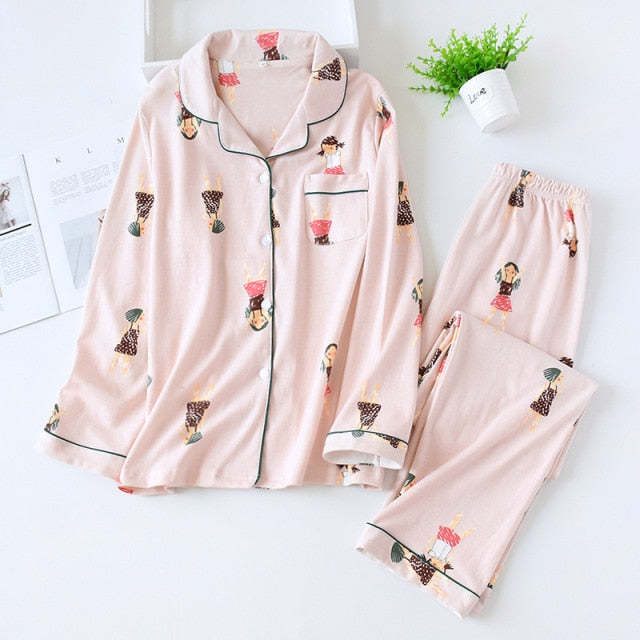 The Two-Piece Printed Original Pajamas-Original Pajamas