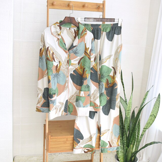 The All Over Printed Long Pajama Set Original Pajamas-Original Pajamas