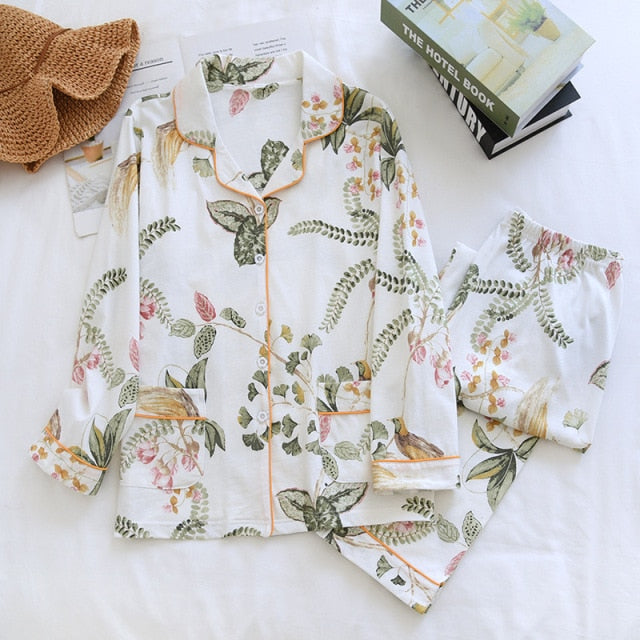 The All Over Printed Long Pajama Set Original Pajamas-Original Pajamas