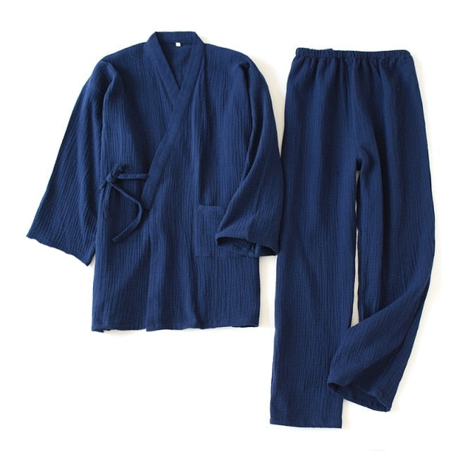 The Kimono Solid Original Pajamas 2 Piece Sleepwear-Original Pajamas