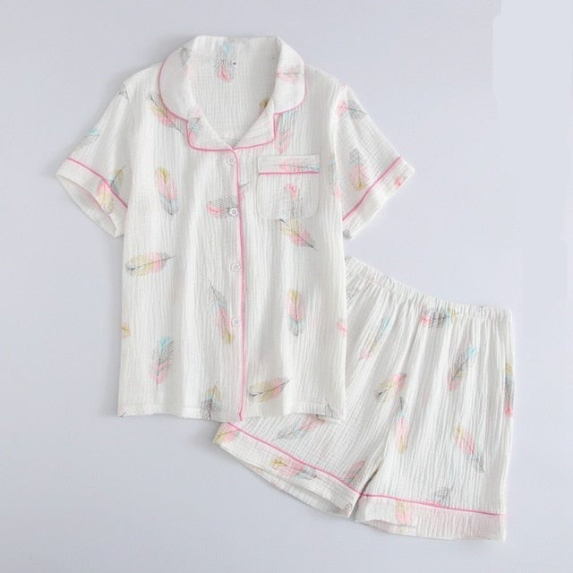 The Short-Sleeved Print Original Pajamas-Original Pajamas