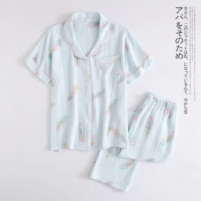 The Short-Sleeved Print Original Pajamas-Original Pajamas