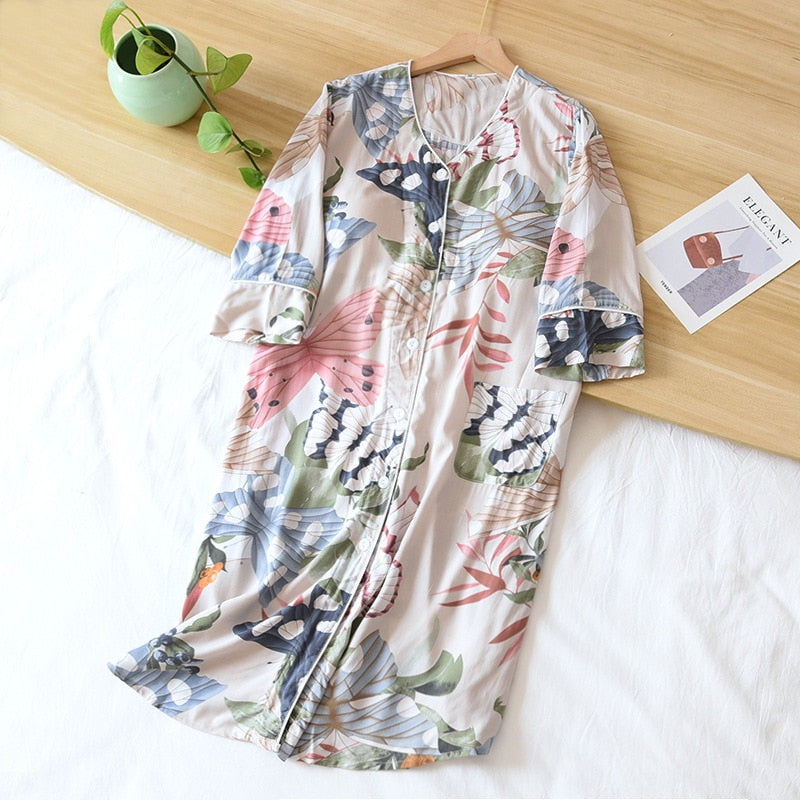 The Floral Paradise Solid Original Pajamas-Original Pajamas