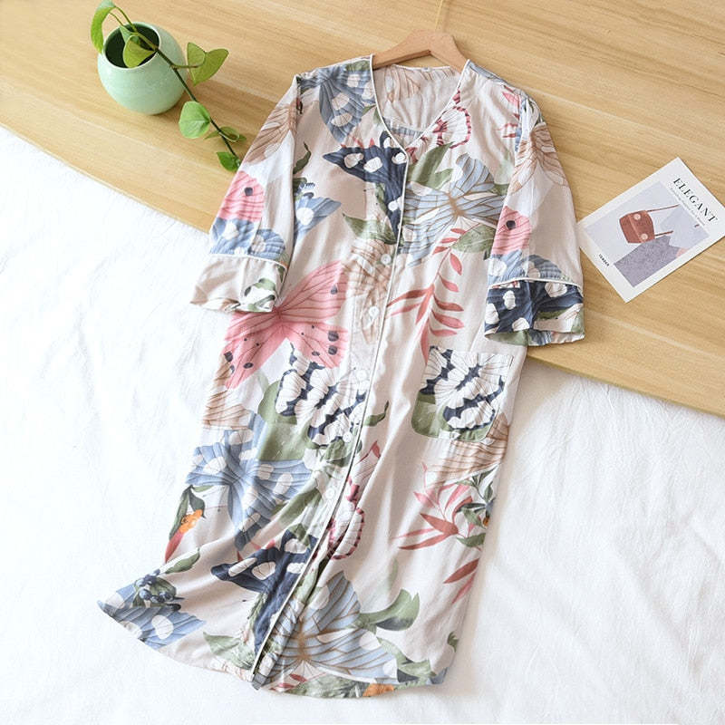 The Floral Paradise Solid Original Pajamas-Original Pajamas