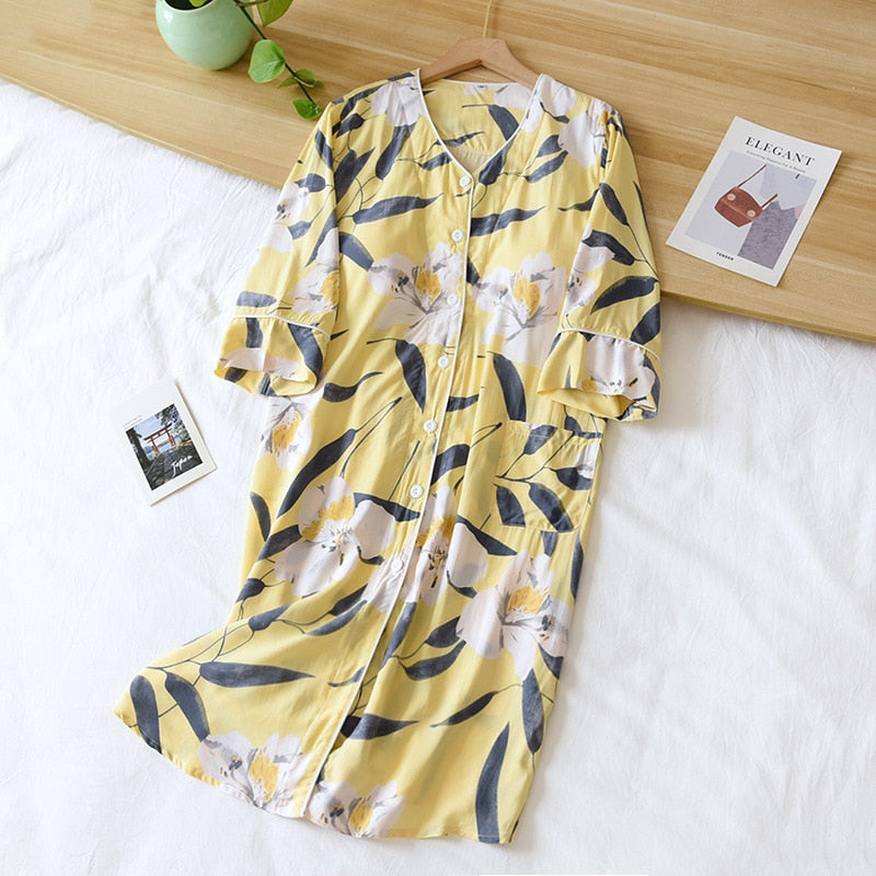 The Floral Paradise Solid Original Pajamas-Original Pajamas