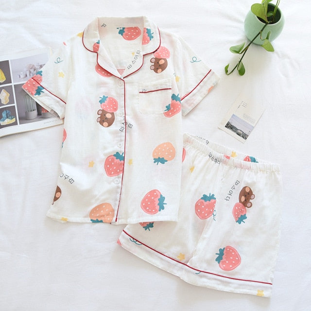 The Various Printed Shorts Pajama Set Original Pajamas-Original Pajamas