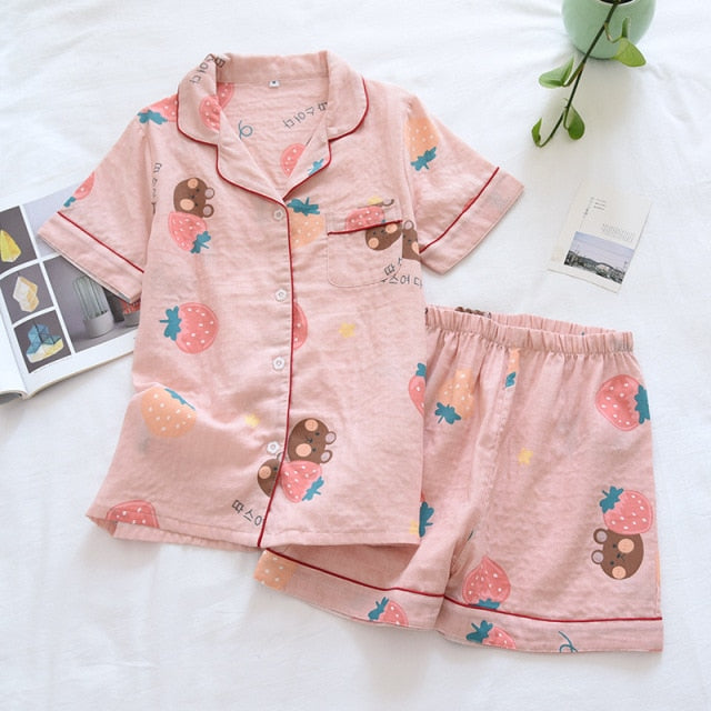 The Various Printed Shorts Pajama Set Original Pajamas-Original Pajamas