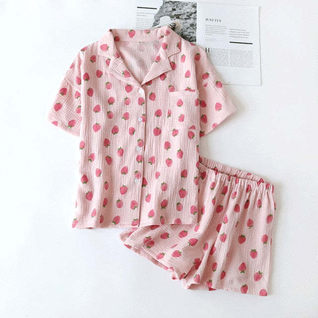 The Strawberry Shorts Set Original Pajamas-Original Pajamas