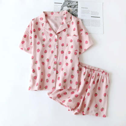 The Strawberry Shorts Set Original Pajamas-Original Pajamas