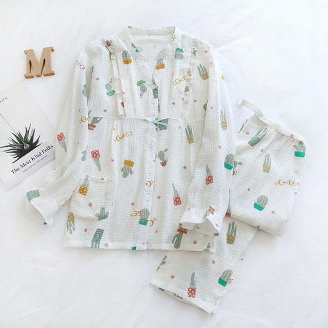 The Multicolor Cacti Original Pajamas-Original Pajamas