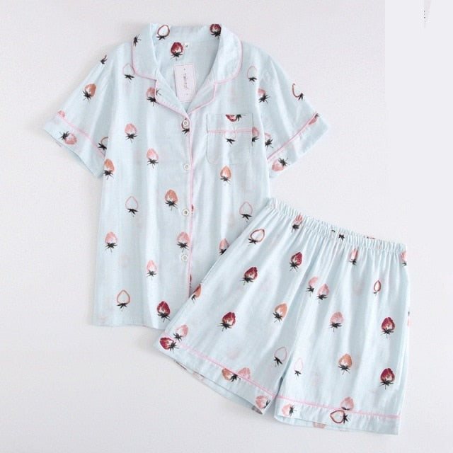 The Spring Printed Shorts 2 Piece Pajamas-Original Pajamas