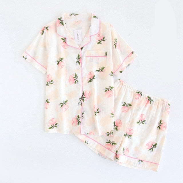 The Spring Printed Shorts 2 Piece Pajamas-Original Pajamas