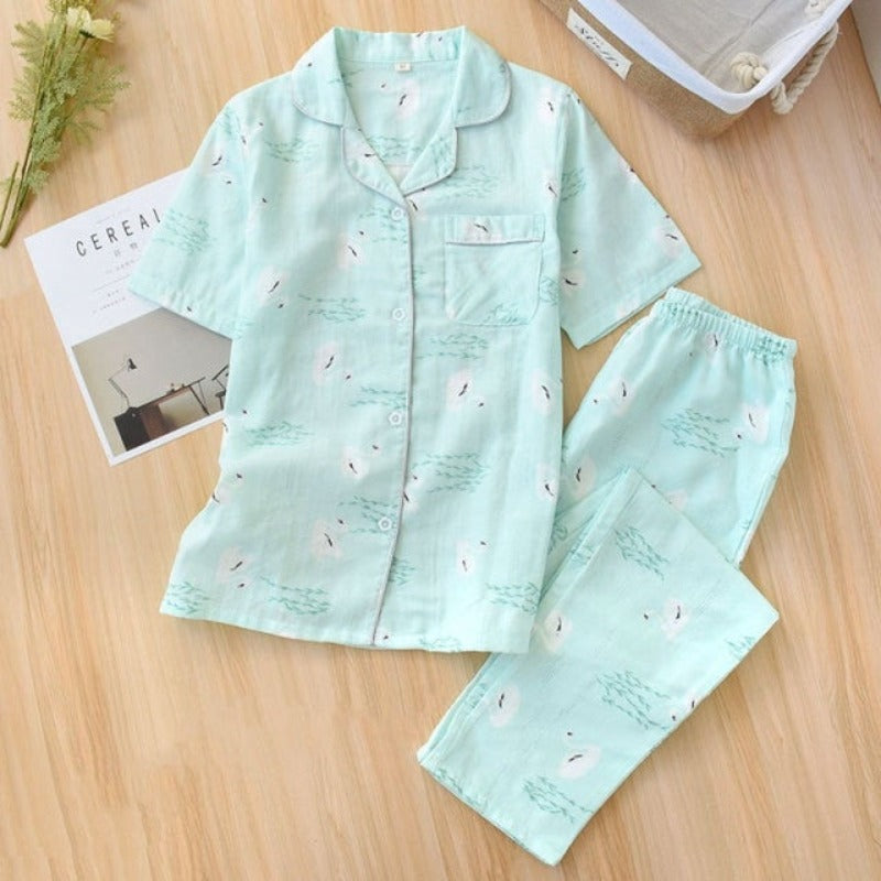 The Tropical Prints 2 Piece Sleepwear Original Pajamas-Original Pajamas
