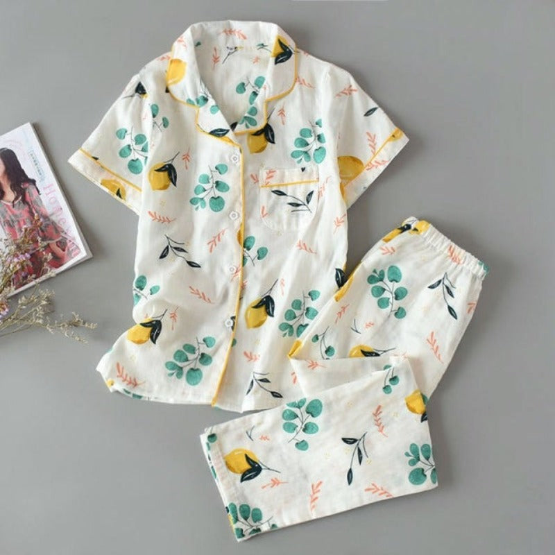 The Tropical Prints 2 Piece Sleepwear Original Pajamas-Original Pajamas