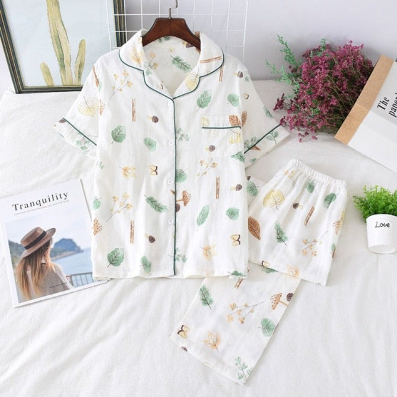 The Tropical Prints 2 Piece Sleepwear Original Pajamas-Original Pajamas