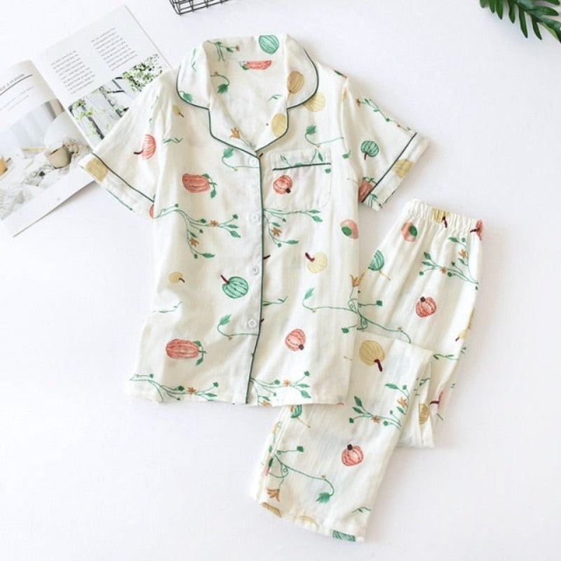 The Tropical Prints 2 Piece Sleepwear Original Pajamas-Original Pajamas
