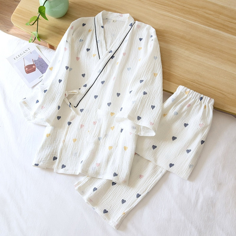 The Heart Kimono Original Pajamas-Original Pajamas