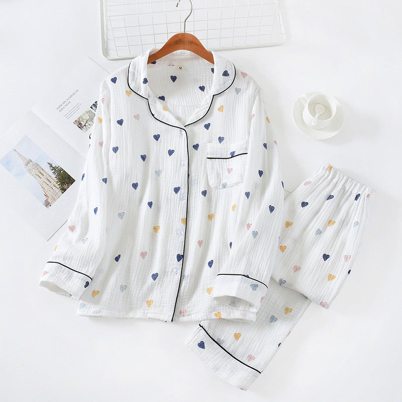 The Little Heart Print Pajama Set Original Pajamas-Original Pajamas