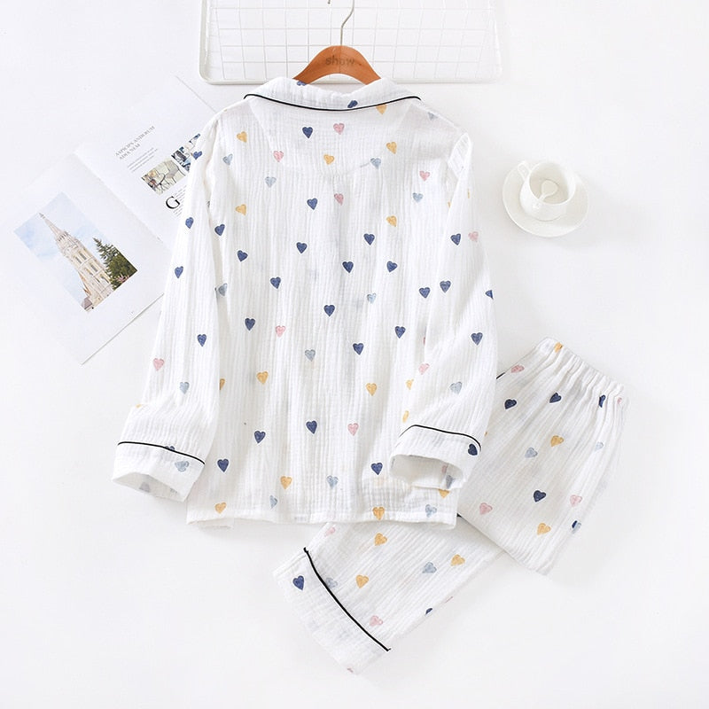 The Little Heart Print Pajama Set Original Pajamas-Original Pajamas