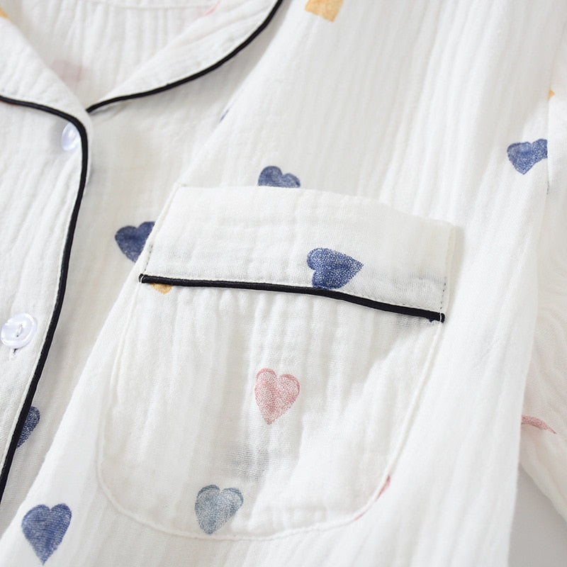 The Little Heart Print Pajama Set Original Pajamas-Original Pajamas