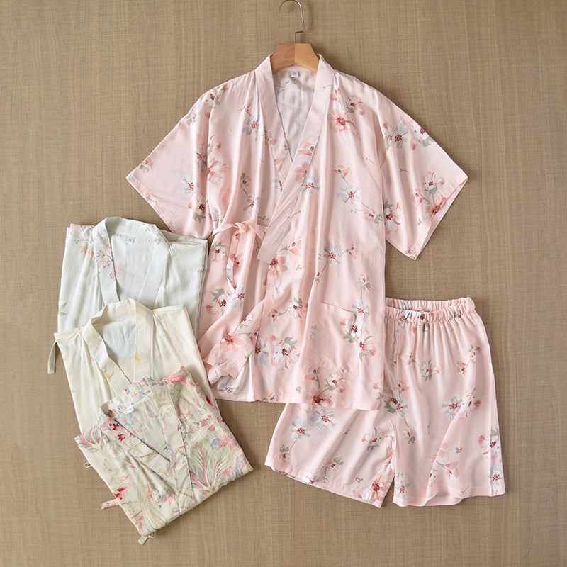 The Printed Kimono Shorts Set Best Affordable Pajamas-Original Pajamas