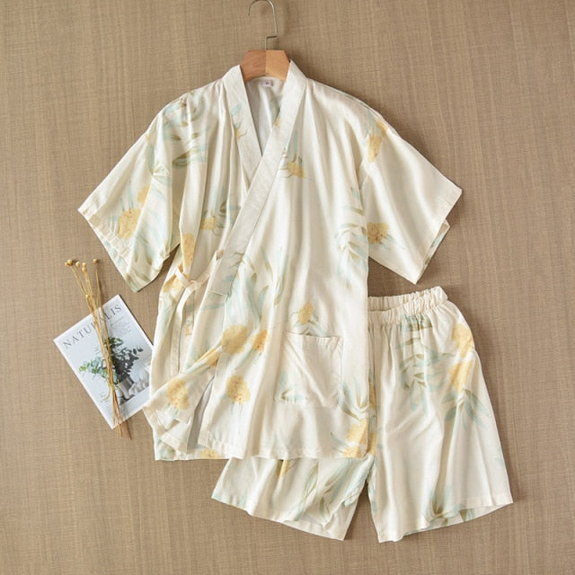 The Printed Kimono Shorts Set Best Affordable Pajamas-Original Pajamas