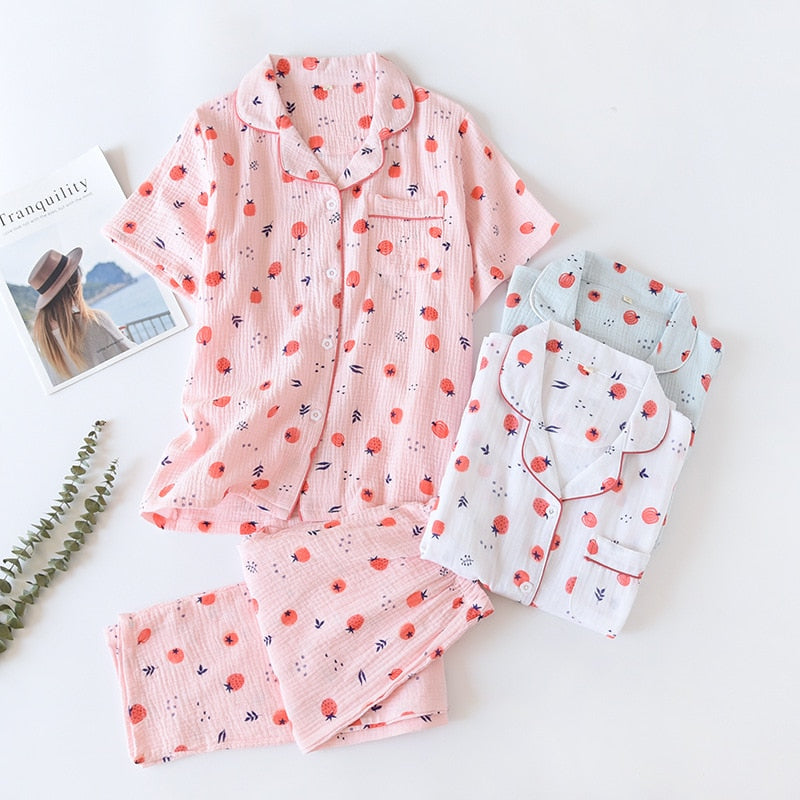 The Cute Fruit Print Pajama Set Original Pajamas-Original Pajamas
