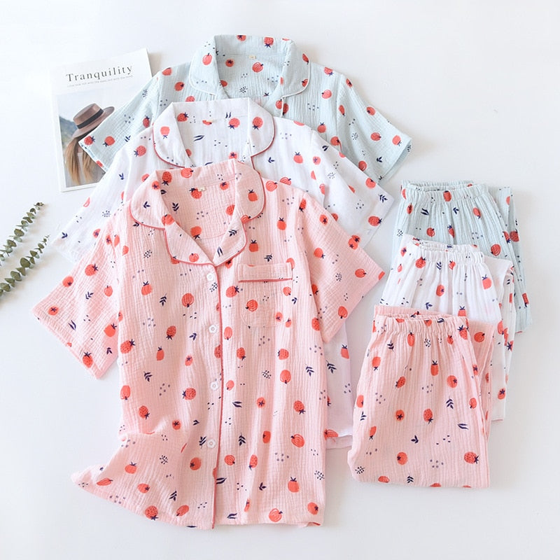 The Cute Fruit Print Pajama Set Original Pajamas-Original Pajamas
