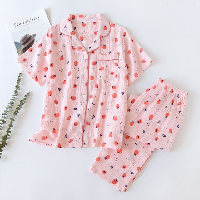 The Cute Fruit Print Pajama Set Original Pajamas-Original Pajamas