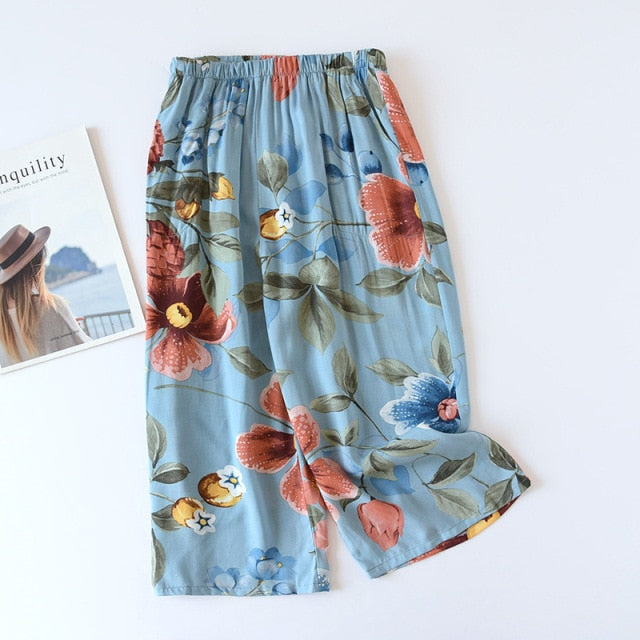 The Calf Length Pajama Shorts Best Comfy Pajamas-Original Pajamas