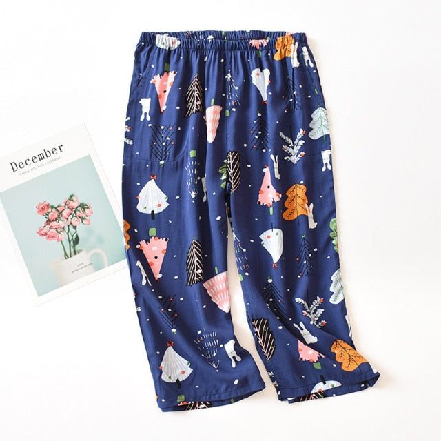 The Calf Length Pajama Shorts Best Comfy Pajamas-Original Pajamas