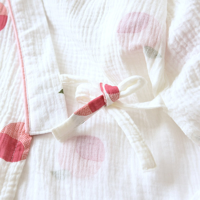 The Peach Fruity 2 Piece Pajama Set Women's Cute Cotton Sleepwear-Original Pajamas