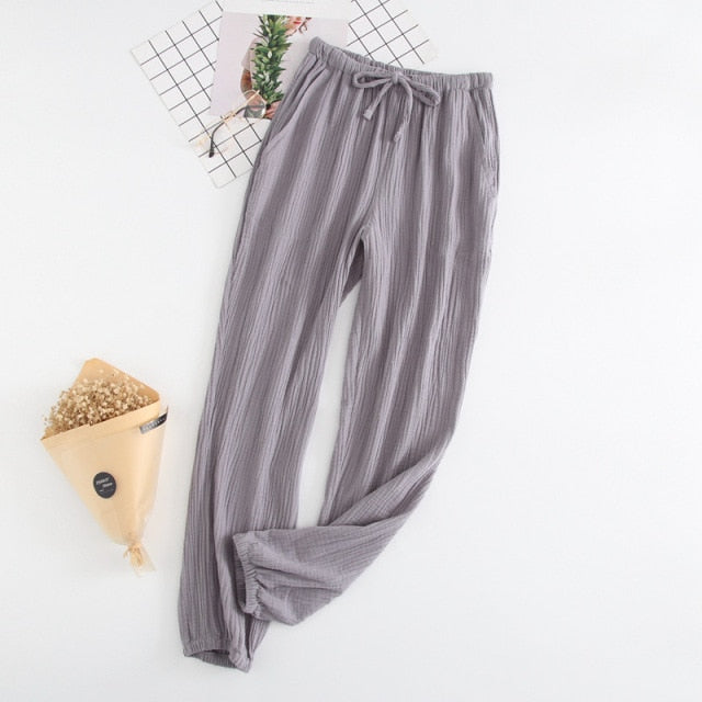 The Unisex Loose Bottoms Original Pajamas Cotton Sleepwear-Original Pajamas