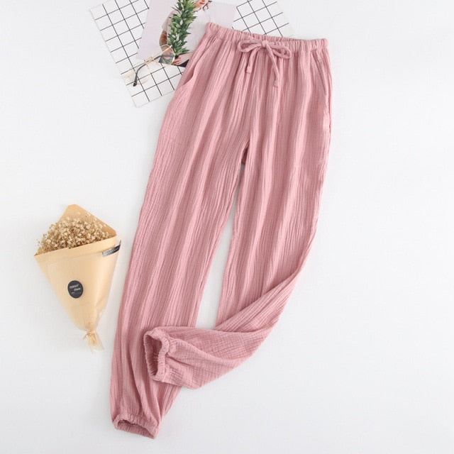 The Unisex Loose Bottoms Original Pajamas Cotton Sleepwear-Original Pajamas