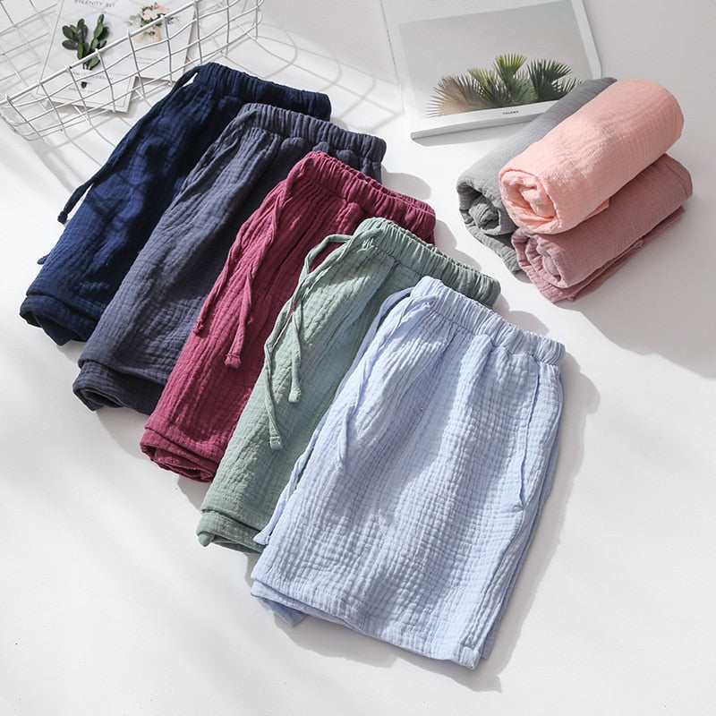 The Solid Cotton Pajama Shorts Original Pajamas-Original Pajamas