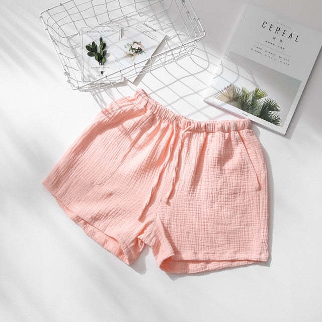 The Solid Cotton Pajama Shorts Original Pajamas-Original Pajamas