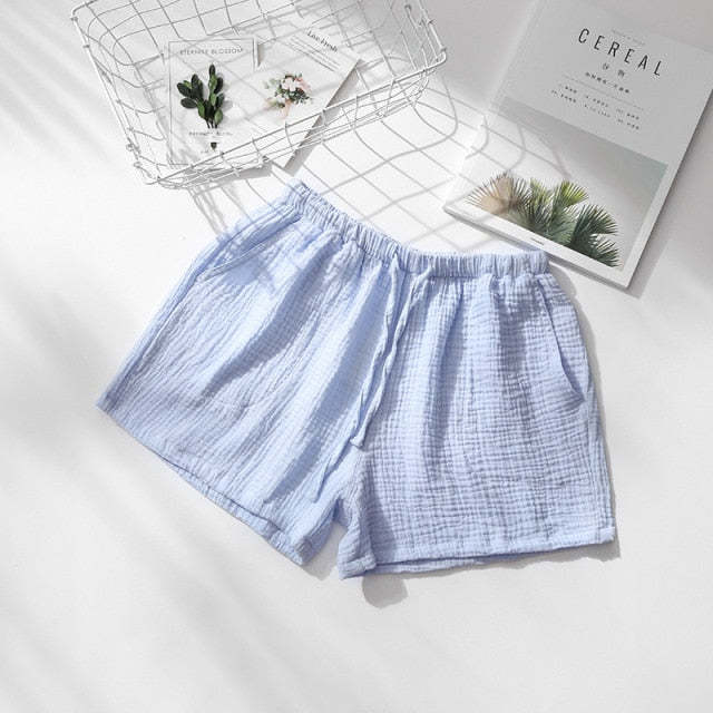 The Solid Cotton Pajama Shorts Original Pajamas-Original Pajamas