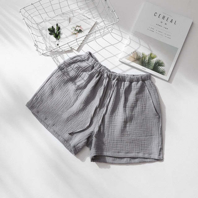 The Solid Cotton Pajama Shorts Original Pajamas-Original Pajamas