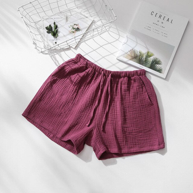 The Solid Cotton Pajama Shorts Original Pajamas-Original Pajamas