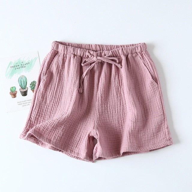 The Solid Cotton Pajama Shorts Original Pajamas-Original Pajamas