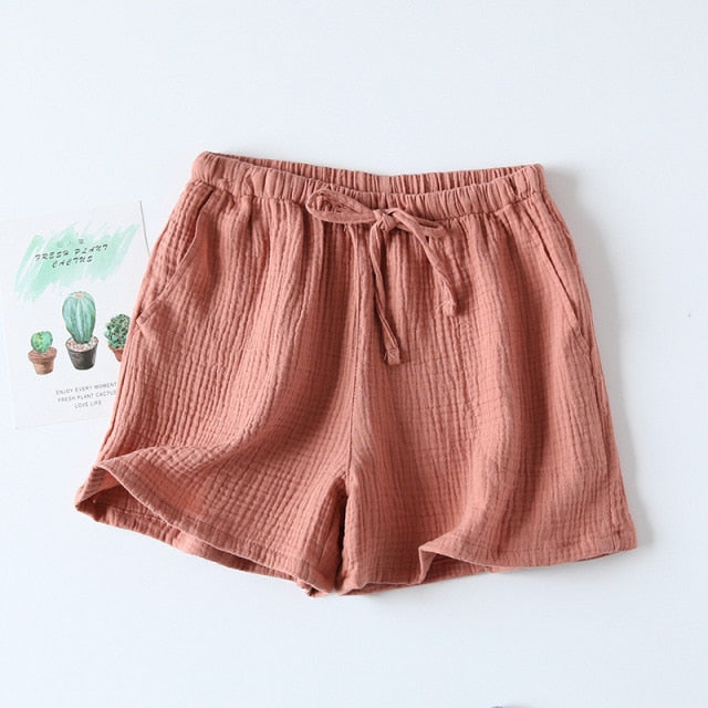 The Solid Cotton Pajama Shorts Original Pajamas-Original Pajamas