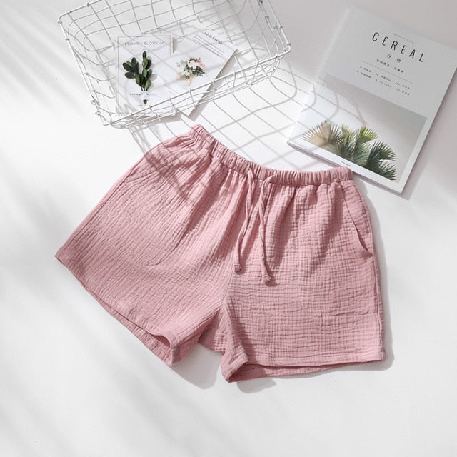 The Solid Cotton Pajama Shorts Original Pajamas-Original Pajamas