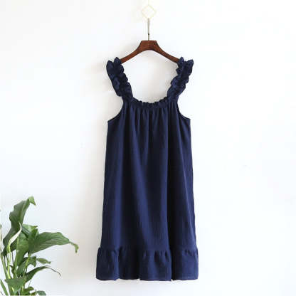 The Ruched Summertime Solid Original Pajamas Beautiful Sleepwear-Original Pajamas