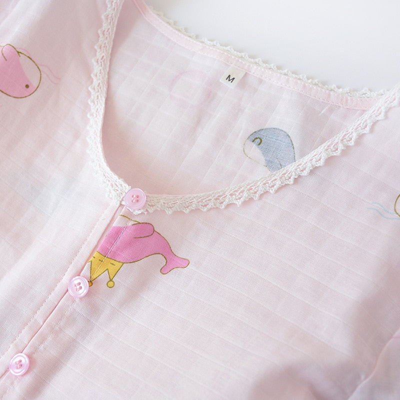 The Thin Cartoon Solid Original Pajamas-Original Pajamas