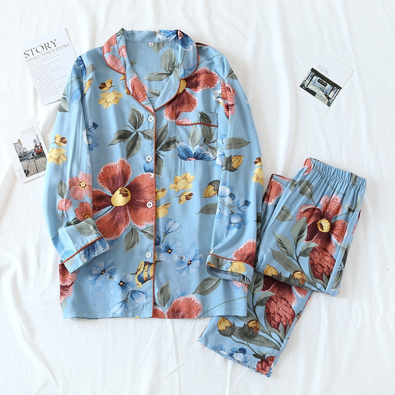 The Large Print Button Down Original Pajamas-Original Pajamas