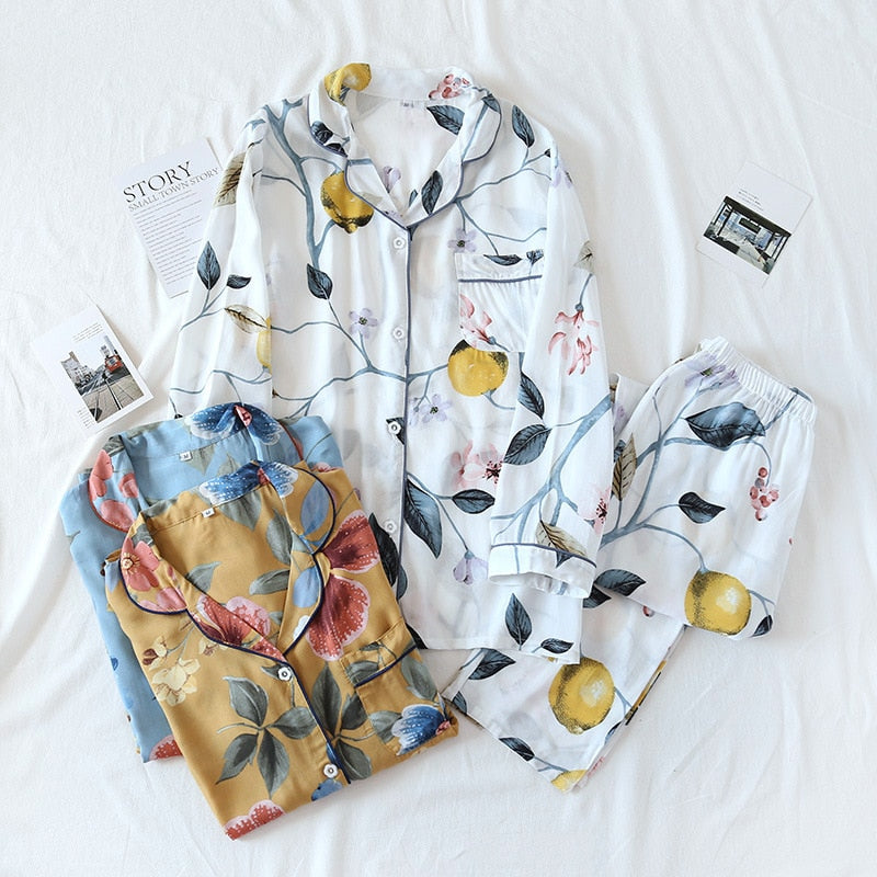The Large Print Button Down Original Pajamas-Original Pajamas