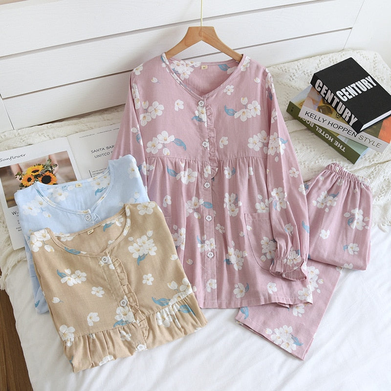 The Ultra Soft Flower Print Original Pajamas-Original Pajamas