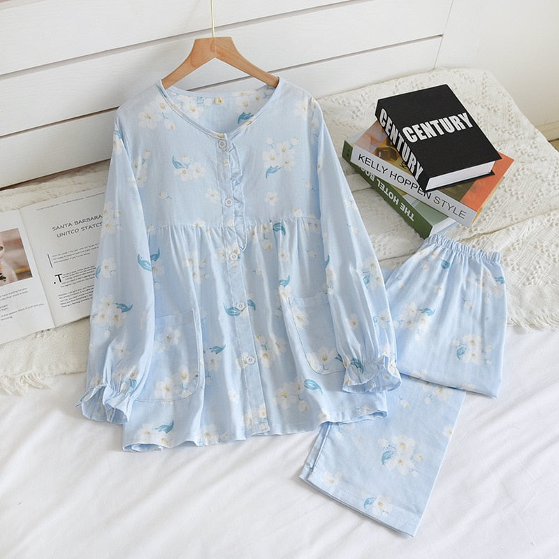 The Ultra Soft Flower Print Original Pajamas-Original Pajamas