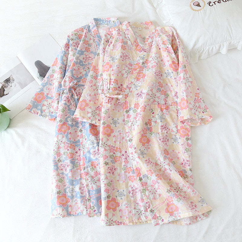 The Retro Floral Solid Original Pajamas-Original Pajamas
