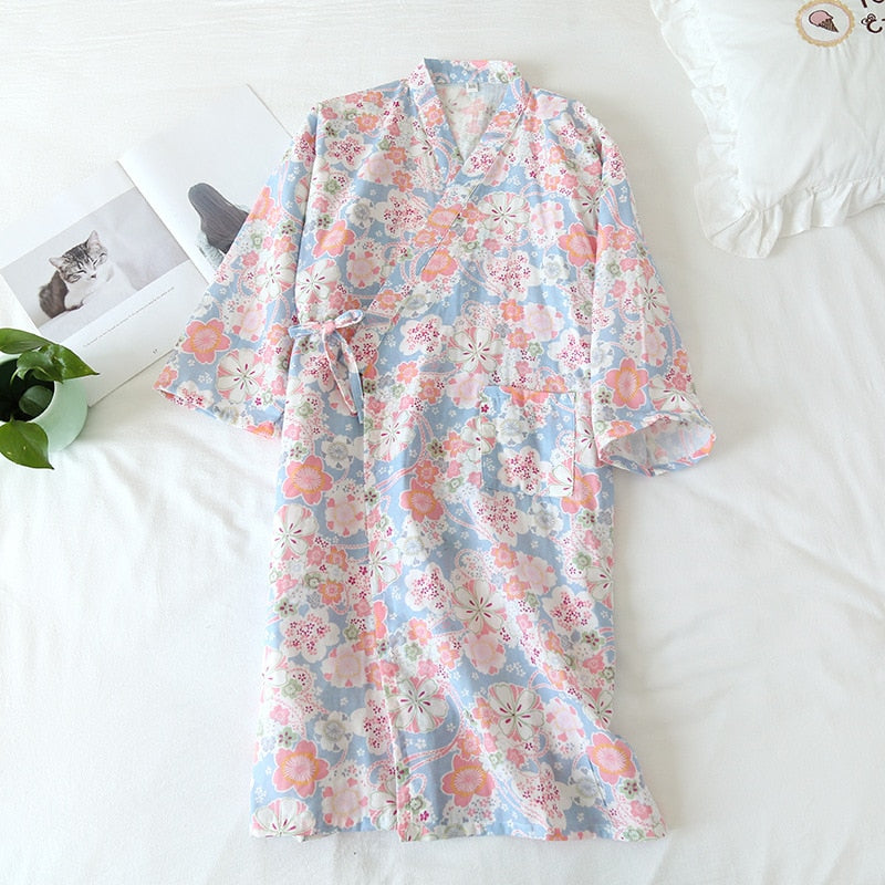 The Retro Floral Solid Original Pajamas-Original Pajamas